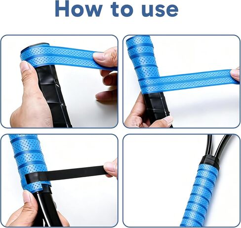 4 قطع من شريط قبضة البيسبول، شريط قبضة الخفافيش، قبضة مضرب البيسبول، مقطوع مسبقًا لمضارب البيسبول والكرة اللينة، غطاء متين ومريح للمقابض الرياضية المتعددة، للمقابض الرياضية المتعددة in Kuwait