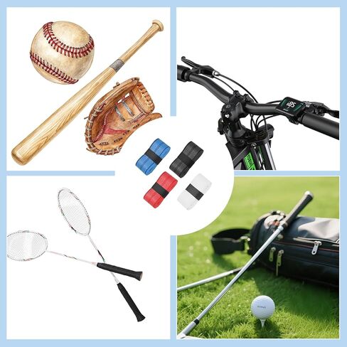 4 قطع من شريط قبضة البيسبول، شريط قبضة الخفافيش، قبضة مضرب البيسبول، مقطوع مسبقًا لمضارب البيسبول والكرة اللينة، غطاء متين ومريح للمقابض الرياضية المتعددة، للمقابض الرياضية المتعددة in Kuwait