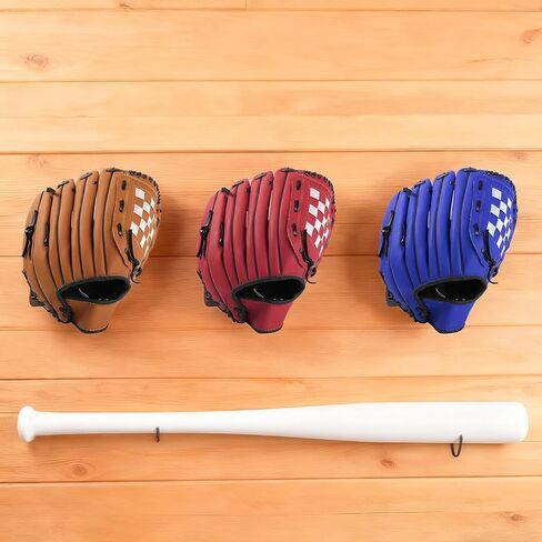 4 Pack Baseball Glove Stand Vertical Holder Baseball/Softball Glove Wall Mount Display No-Drill Preserves Glove Shape Sports Organizer Decor for Bedroom Man Cave Locker Room Ideal Gift for Players in Saudi Arabia
