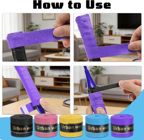 10-Pack Baseball Bat Grip Tape, Precut Bat Tape – Softball Bat Grip, Curly Design, Sweat-Absorbent and Non-Slip, Available in 5 Colors for Bats Players & Coaches & Enthusiasts in Saudi Arabia