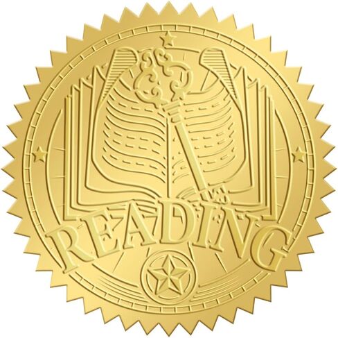 Craspire الموظف من الشهر شهادات Seals ملصقات جوائز الذهب مزجعة رقائق اللصق الذاتي 100pcs 2 "ملصقات الديكور الميدالية لشركة الأظرف الرسمية المكتبية in Kuwait