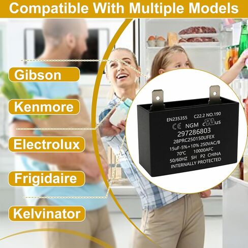 SPRWRRM 297286803 مكثف تشغيل الثلاجة 2 حزمة in Kuwait