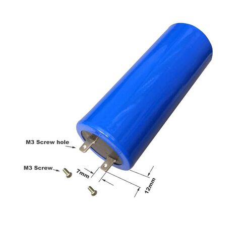 250VAC 120 فائق التوهج تشغيل مكثف CBB60 250V AC 120MFD 120 فائق التوهج MFD، 50x123 مم أزرق مع تثبيت مسمار SH 25/70/21 50/60 هرتز UL مدرج في القائمة in Saudi Arabia