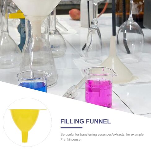 10pcs Laboratory Plastic Funnels 60mm Diameter Large Mouth Funnels for Liquid Transfer and Chemical Experiments Multipurpose Filling for Scientific and Educational Use in Saudi Arabia