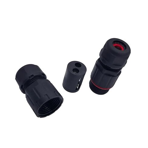Mini IP68 Connector M12 2pins Butt Welding Free Flame Retardant Nylon Connectors 1Pcs in Saudi Arabia