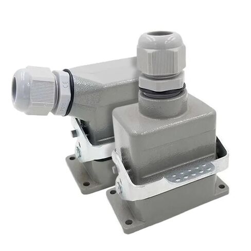 Heavy Duty Connectors HDC-HE-006-1/2/3/4-L F/M 6pin 16A Screw Connection Industrial Rectangular Connector 1Pcs(HDC-HE-006-1-L) in Saudi Arabia