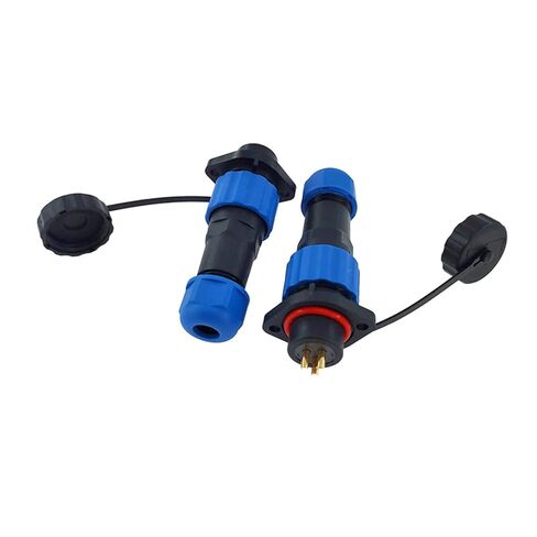 SP16 موصل شفة 2/3/4/5/6/7/8/9 دبوس IP68 كابل الطاقة المقابس الذكور ومقبس الإناث 1 قطعة (شفة 2P) in Kuwait