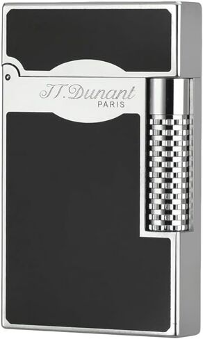 Black Lacquer & Gold Lighter, Le Grand Lighters, Clear Sound, Adjustable Soft Flame, Unique Gift for Men Dad Husband Gift Collect in Saudi Arabia
