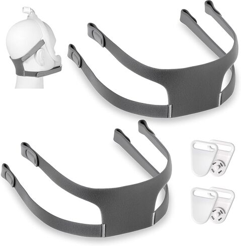 2-Pack Replacement Headgear Strap for Dreamwear Full Face Mask, Adjustable Headgear Strap with 4 Pcs Magnetic Clips in Saudi Arabia