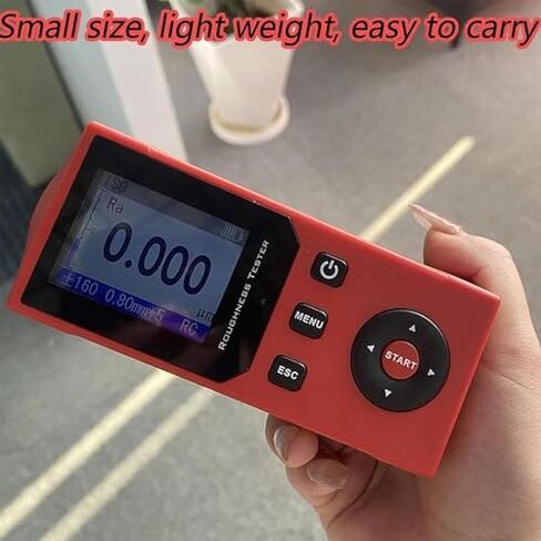 Handheld Surface Roughness Tester,Profilometer w/IPS Display, 14 Roughness Parameters, Measurement Range: 320μm, 500 Data Sets, for Machining in Saudi Arabia