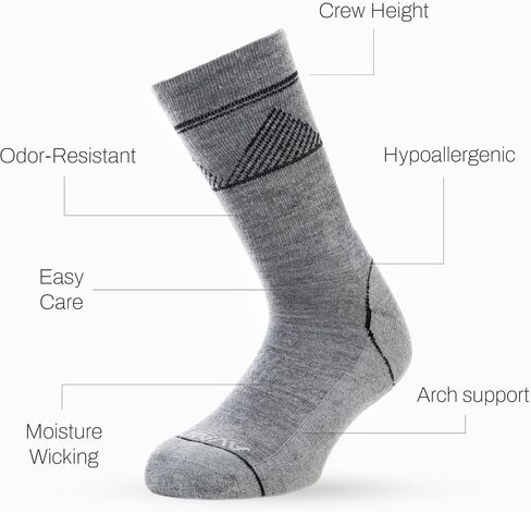 Avantic Alpaca Wool Hiking Socks for Men & Women - Premium Thermal Crew Boot Socks for Cold Weather and Trails in Saudi Arabia