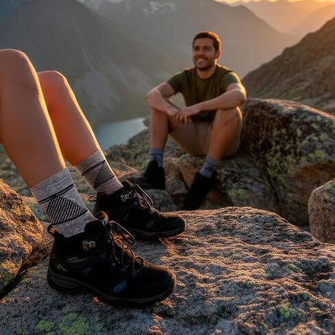 Avantic Alpaca Wool Hiking Socks for Men & Women - Premium Thermal Crew Boot Socks for Cold Weather and Trails in Saudi Arabia