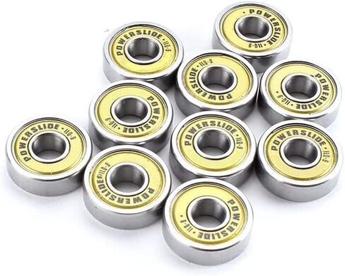 محامل 16 قطعة Powerslide ILQ-9 608 محامل التزلج على الجليد لسباق التعرج الأسطوانة 608zz ذهبي in Kuwait