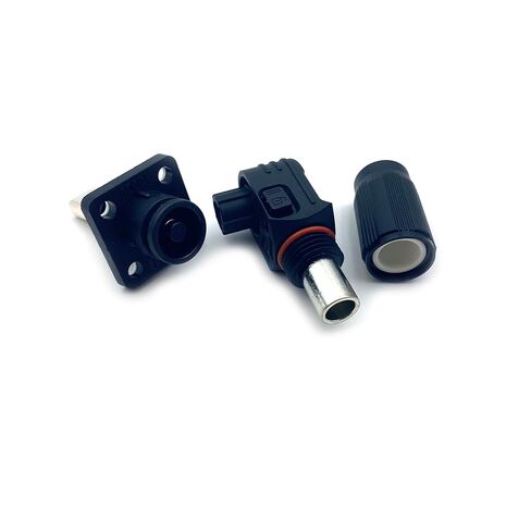 200A Battery Energy Storage Connector, 50mm² High Current Connectors IP67 Waterproof Copper Brand Thread Wiring Power Adapter Quick Plug Terminal Right Angle Plug and Socket (1500V Black) in Saudi Arabia