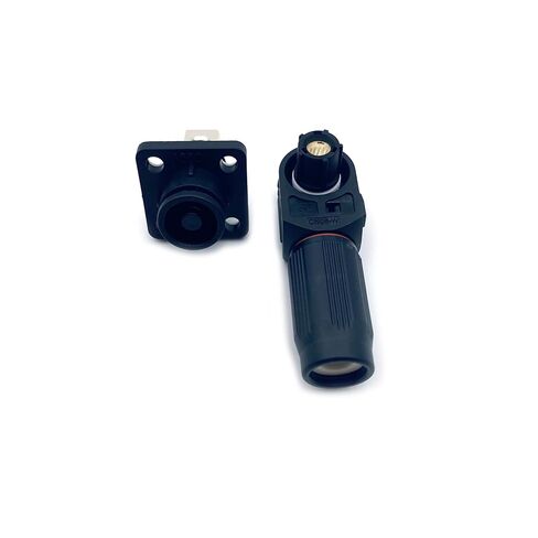 200A Battery Energy Storage Connector, 50mm² High Current Connectors IP67 Waterproof Copper Brand Thread Wiring Power Adapter Quick Plug Terminal Right Angle Plug and Socket (1500V Black) in Saudi Arabia