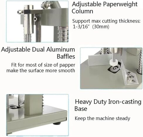 Manual Corner Rounder Puh, Corner Rounder Cutter Machine, 30mm Thickness Heavy Duty Paper Card, with R6 R10 Metal Dies, for Abs Plastic in Saudi Arabia