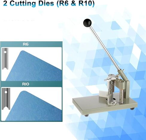 Manual Corner Rounder Puh, Corner Rounder Cutter Machine, 30mm Thickness Heavy Duty Paper Card, with R6 R10 Metal Dies, for Abs Plastic in Saudi Arabia