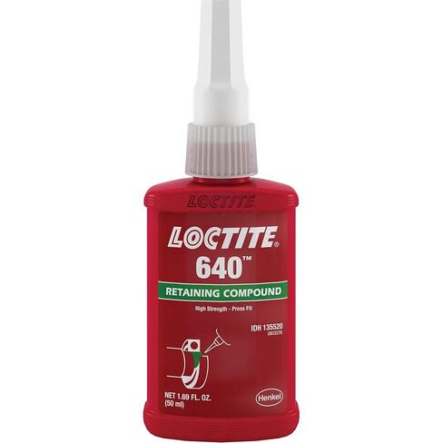 640 Retaining Compound, Medium Strength/High Temperature Cap. Vol.: 50 mL (Part# 64031) (Pack of 10) in Saudi Arabia