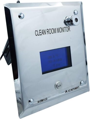 Digital Differential Pressure Monitor (Range: 0 to 100 Pascals/ 0 to 0.401 in.Wc) (Temp,Diff. Pressure,RH) for Pharma Clean Rooms, Hospital OT Rooms, HVAC | Model: AI-CRM1-LCD in Kuwait