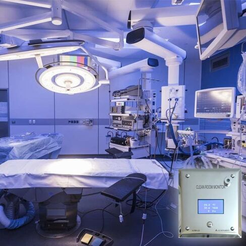 Digital Differential Pressure Monitor (Range: 0 to 100 Pascals/ 0 to 0.401 in.Wc) (Temp,Diff. Pressure,RH) for Pharma Clean Rooms, Hospital OT Rooms, HVAC | Model: AI-CRM1-LCD in Kuwait