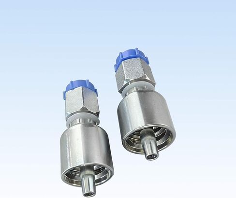 M14x1.5 Din Crimping Hydraulic Joint, 1/4-Inch Hose I.D, Press-Fitting Connector for Mini Excavator in Saudi Arabia