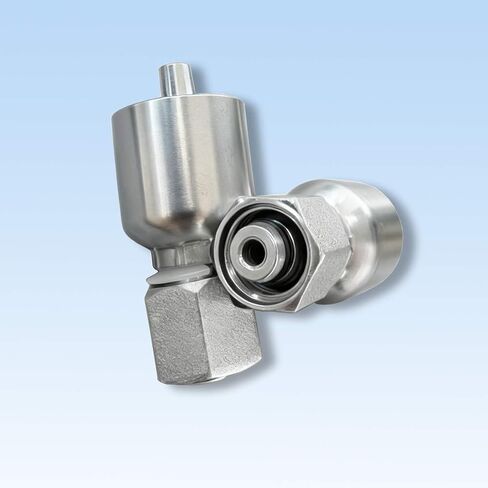 M14x1.5 Din Crimping Hydraulic Joint, 1/4-Inch Hose I.D, Press-Fitting Connector for Mini Excavator in Saudi Arabia