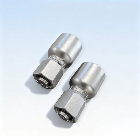 M14x1.5 Din Crimping Hydraulic Joint, 1/4-Inch Hose I.D, Press-Fitting Connector for Mini Excavator in Saudi Arabia