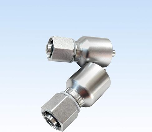 M14x1.5 Din Crimping Hydraulic Joint, 1/4-Inch Hose I.D, Press-Fitting Connector for Mini Excavator in Saudi Arabia