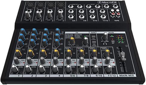 Mackie Mix12FX 12-Channel Compact Mixer with Effects, Bundle with TAPH100 Headphones and 2x H&A M To F XLR Cable in Saudi Arabia
