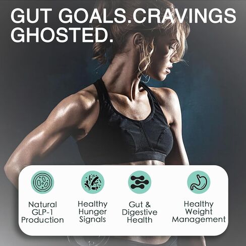 GLP-1 Supplement for Women Men, 10 Billion CFU Multi-Strain Probiotics for Gut HealthHunger & Metabolism Support - Support GLP1 Naturally, with Prebiotic & Probiotic Blend (90 Capsules) in Saudi Arabia
