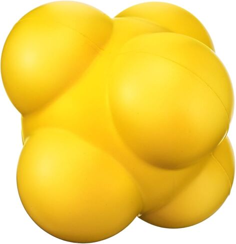 Arrowbash 8 Inch Soccer Agility Ball Reaction Ball Yellow Training Equipment for Speed Agility Coordination, Non Slip Design for Soccer Drills Fitness and Quick Footwork for Goalie Gifts in Saudi Arabia