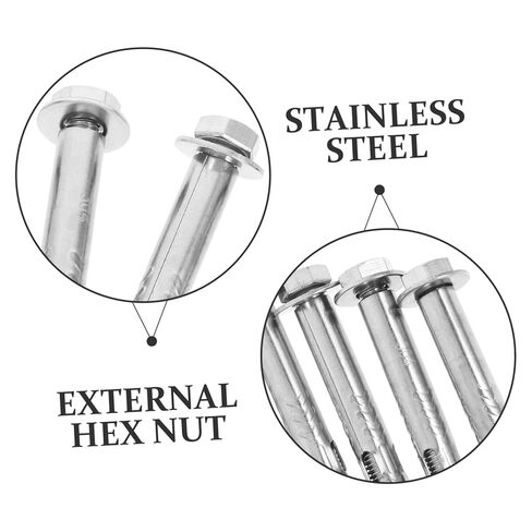 GANAZONO 6pcs Drywall Anchor Kit Expansion Screws Bolts External Nuts Heavy Duty in Saudi Arabia