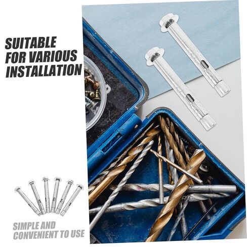 GANAZONO 6pcs Drywall Anchor Kit Expansion Screws Bolts External Nuts Heavy Duty in Saudi Arabia
