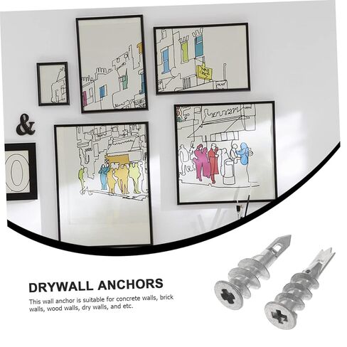 100 قطعة من مسامير توسيع الحوائط الجافة ذاتية الحفر الثقيلة لجدران الجبس تاج مزدوج الشكل لاحتياجات التثبيت المتنوعة in Kuwait