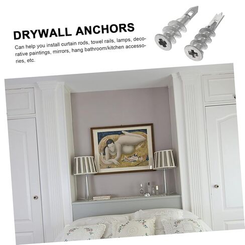 100 قطعة من مسامير توسيع الحوائط الجافة ذاتية الحفر الثقيلة لجدران الجبس تاج مزدوج الشكل لاحتياجات التثبيت المتنوعة in Kuwait