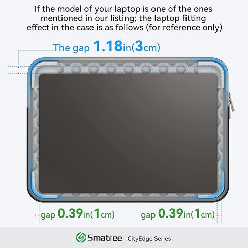 Smatree Cityedge Captop Sleeve Case لـ Samsung Galaxy Book5/4/3 Pro 360 ، لـ Galaxy Book5/4/3 Pro ، 16inch Galaxybook4/3 Ultra ، مقابل 15.6 بوصة Samsung Chromebook 4+ ، لحالة Galaxy4/3 (CE04) in Saudi Arabia