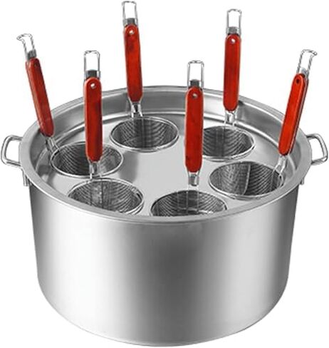 Stainless Steel Pasta Cooker Set - Heavy-Duty Stock Pot with Strainer & Steamer Basket for Perfect Cooking at Home or Restaurant - Durable Kitchen Cookware in Saudi Arabia
