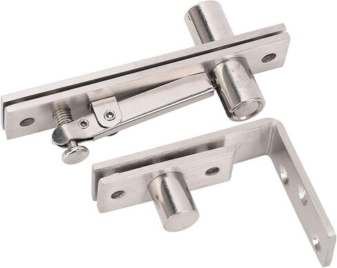 Sorandy Stainless Steel Concealed Door Pivot Hinge, Heavy Duty 300lbs Load Bearing Hinge, Brushed Finish Thickened Pivot Column with Adjustable Extension Distance & Bearings, Ideal in Saudi Arabia