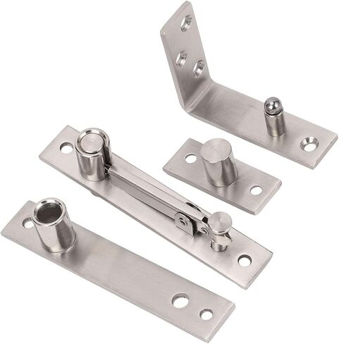 Sorandy Stainless Steel Concealed Door Pivot Hinge, Heavy Duty 300lbs Load Bearing Hinge, Brushed Finish Thickened Pivot Column with Adjustable Extension Distance & Bearings, Ideal in Saudi Arabia