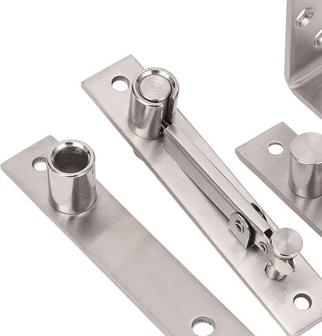 Sorandy Stainless Steel Concealed Door Pivot Hinge, Heavy Duty 300lbs Load Bearing Hinge, Brushed Finish Thickened Pivot Column with Adjustable Extension Distance & Bearings, Ideal in Saudi Arabia