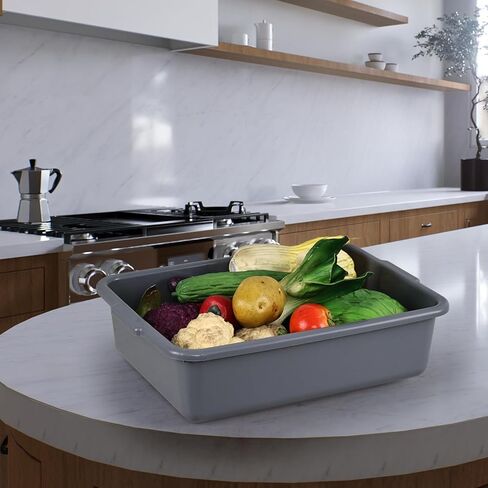 13 Liters Commercial Bus Tub Tote Boxes, Plastic Dish Tub Wash Basin Set of 3 in Kuwait