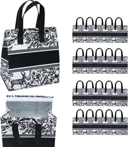 20 Pcs Insulated Bags for Food Delivery Bulk Thermal Insulation Bag for Cold and Hot Food for Travel Pizza Coffee Milk Catering Restaurant Picnic(Blue) in Saudi Arabia