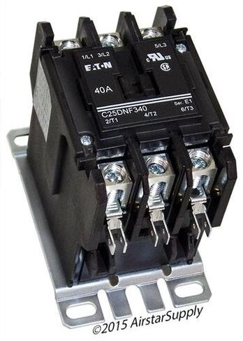 Replacement for Square D 8910DPA43V02 - Replaced by Eaton/Cutler Hammer C25DNF340A 50mm DP Contactor, 3-Pole, 40 Amp, 120 VAC Coil Voltage in Saudi Arabia