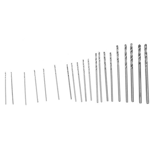 20PCS Mini Micro Hss Twist Drill Bit Set 0.3mm-1.6mm with Storage Case for Wood Plastic Circuit Board Precision Drilling and Model Making in Saudi Arabia