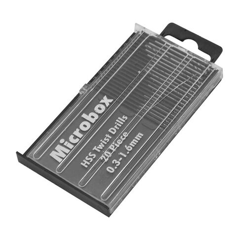 20PCS Mini Micro Hss Twist Drill Bit Set 0.3mm-1.6mm with Storage Case for Wood Plastic Circuit Board Precision Drilling and Model Making in Saudi Arabia