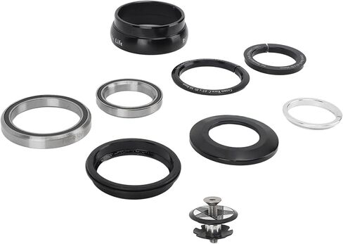 Bike Headset Bearing Accessory Premium Aluminium Alloy CNC Processed Double Sealed Bearings Star Nut for 44 to 50.6mm Tapered Steerer 1.5in Front Fork in Saudi Arabia