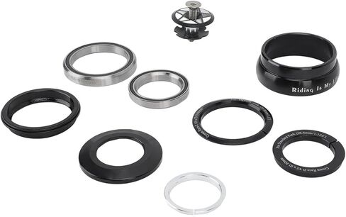 Bike Headset Bearing Accessory Premium Aluminium Alloy CNC Processed Double Sealed Bearings Star Nut for 44 to 50.6mm Tapered Steerer 1.5in Front Fork in Saudi Arabia