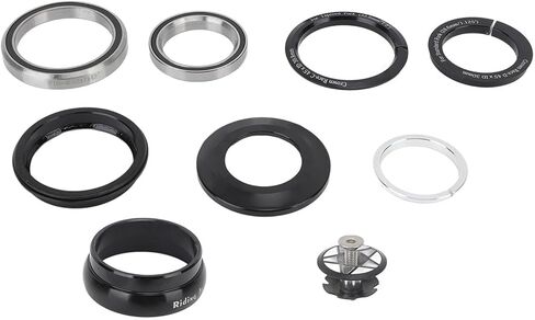 Bike Headset Bearing Accessory Premium Aluminium Alloy CNC Processed Double Sealed Bearings Star Nut for 44 to 50.6mm Tapered Steerer 1.5in Front Fork in Saudi Arabia