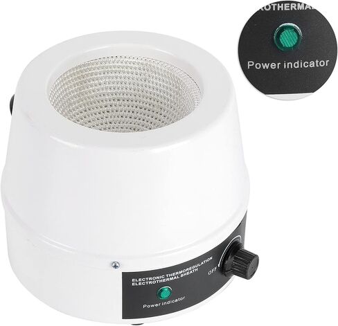 Lab Heating Mantle 500ml Electric Heating Mantle Adjustable Temperature Control Heating Mantle for Liquid Heating(US Plug 110V (500ml 250W)) in Saudi Arabia
