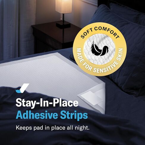 وسادات سرير للتبول اللاإرادي للأطفال من كوزي كيدز®، مقاس 76.2 سم × 86.36 سم، فائقة الامتصاص للتدريب على المرحاض للأطفال - سجادات تبليل السرير بحجم XXL لليالي جيدة [30 قطعة] خراطيش للأطفال والصغار in Kuwait